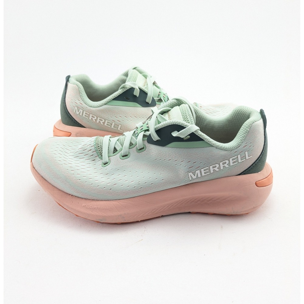 Womens Merrell Morphlite Road Mentha Green Peach Running Shoes J068140 Size 7.5